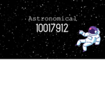 - astronomical -