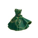 ♾️ Green and gold Starlight Enchantress dress