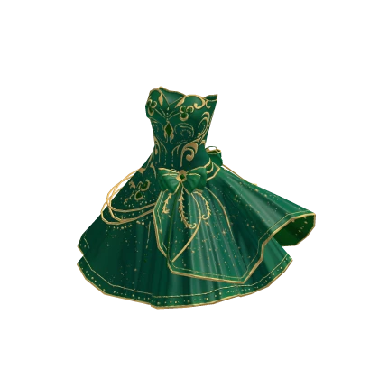 Green and gold Starlight Enchantress dress | Roblox Item - Rolimon's