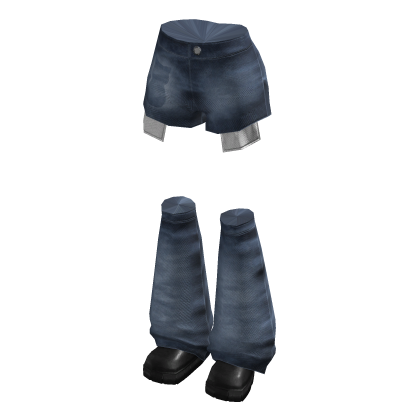 Denim shorts with warmers thumbnail