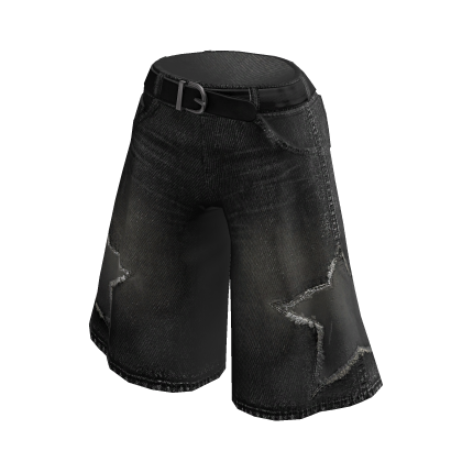 Grunge Star Y2K Jorts