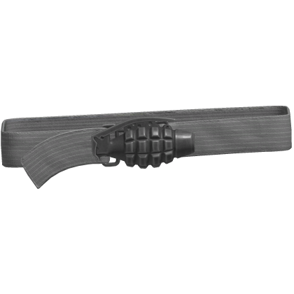 Y2k Grunge Grenade Belt White 1.0