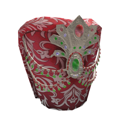 Crimson Ruby Ottoman Kavuk ✦ Sultan Crown Hat