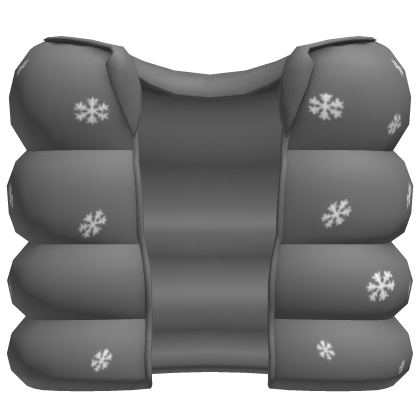 gray christmas puffer vest
