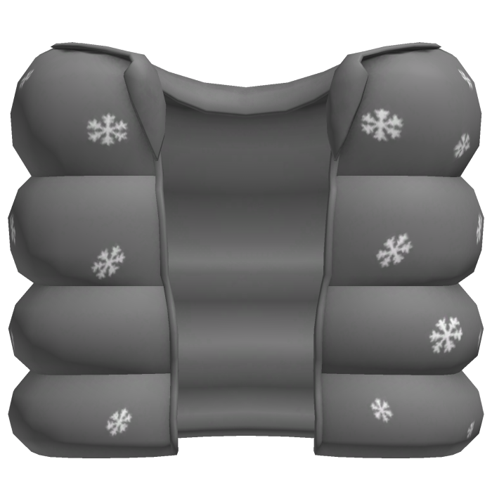 gray christmas puffer vest