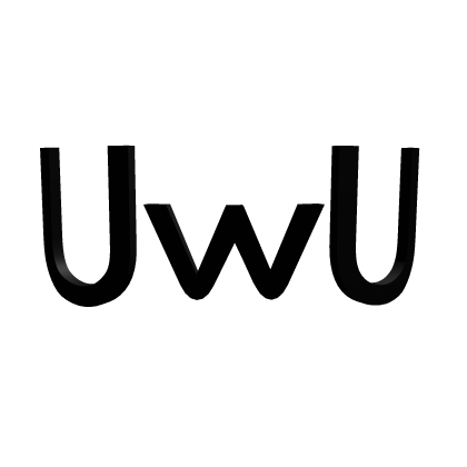 Black 3D UwU Face Roblox item
