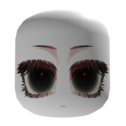 Cute Gyaru Anime Face | Black & Red Scarry Eyes