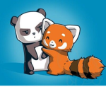Orange panda