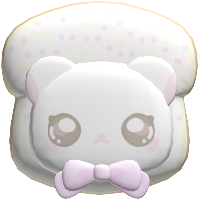  ♡ : cutest hamster toast hairclip