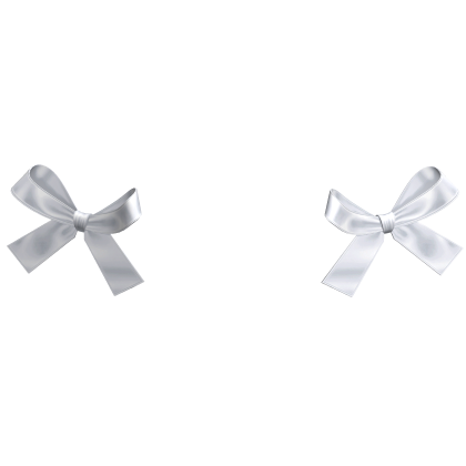 Cute White Coquette Bows Roblox item