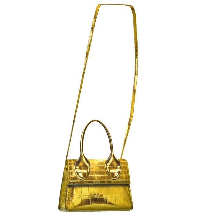 Yellow Metallic Mini Crossbody Bag 3.0