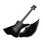 Winged White Guitar [PBR] ⚪