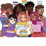 Support LGBTQ+ don't feel scared be proud :D