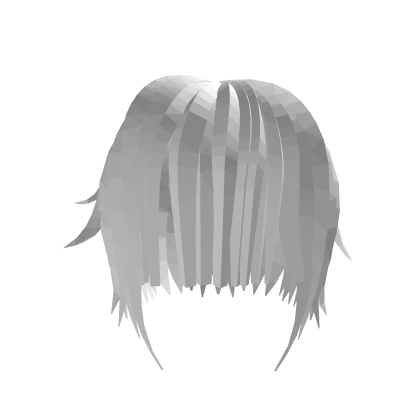 White Emo Eye-Covering Hair