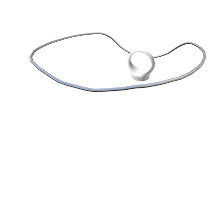White necklace ring I for charli Roblox item
