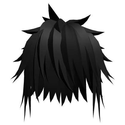 Emo Scene Vkei Hair in Black Roblox item