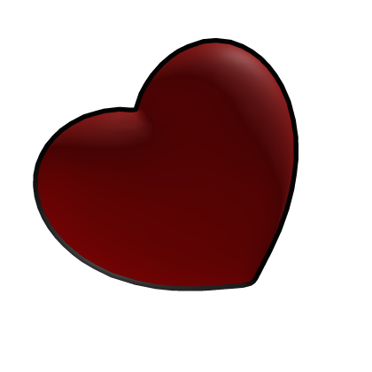 2D Heart Head (Red)