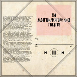 EDC Audition & Performance Theatre
