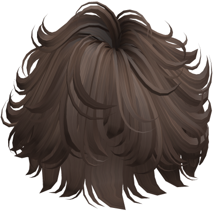Messy Anime Styled Boy Hair (Brown) Roblox item