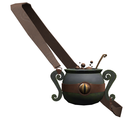 brown halloween witch cauldron bag