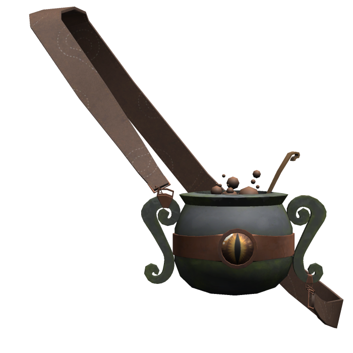 brown halloween witch cauldron bag