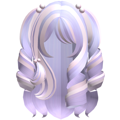 Cute Long Princess Curls In Pastel Purple Roblox item