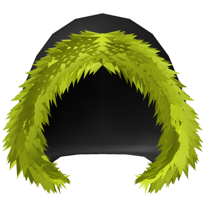 Green Fur Winter Hood