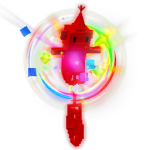 Rainbow Unicycle Monkey