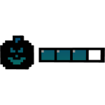 Blizzaria Pumpkin 8-Bit Health Bar
