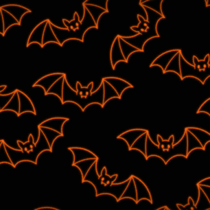Orange Glowing Bats