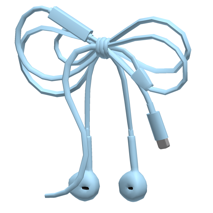 Ribbon EarPods - Blue 🎀