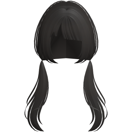 ♡ : messy anime pigtails with bangs in brown Roblox item