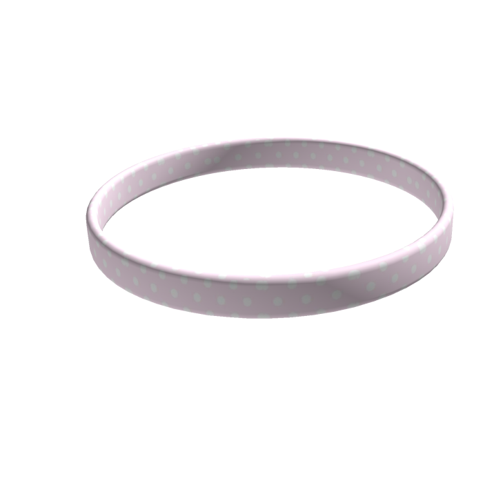 pink cutecore polka dot collar