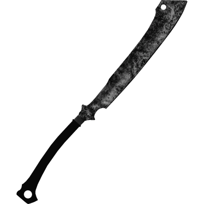 Gothic Rusty Horror Machete Cleaver Dark Black