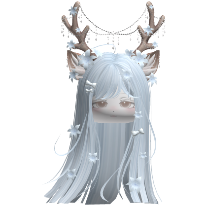 Ethereal Christmas Fairy Fawn Hair w/ Antlers