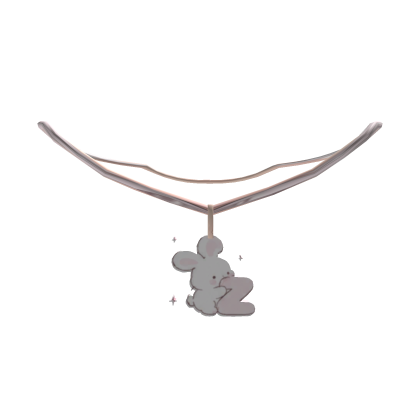 cute z pink bunny initial necklace 1.0