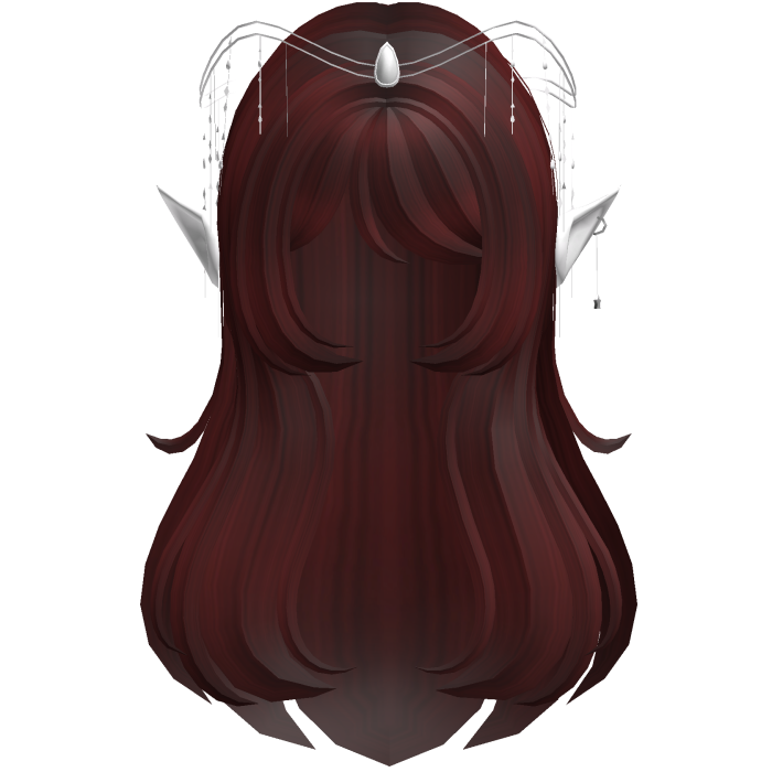Dark Red Elf Fantasy Queen Hair Tiara
