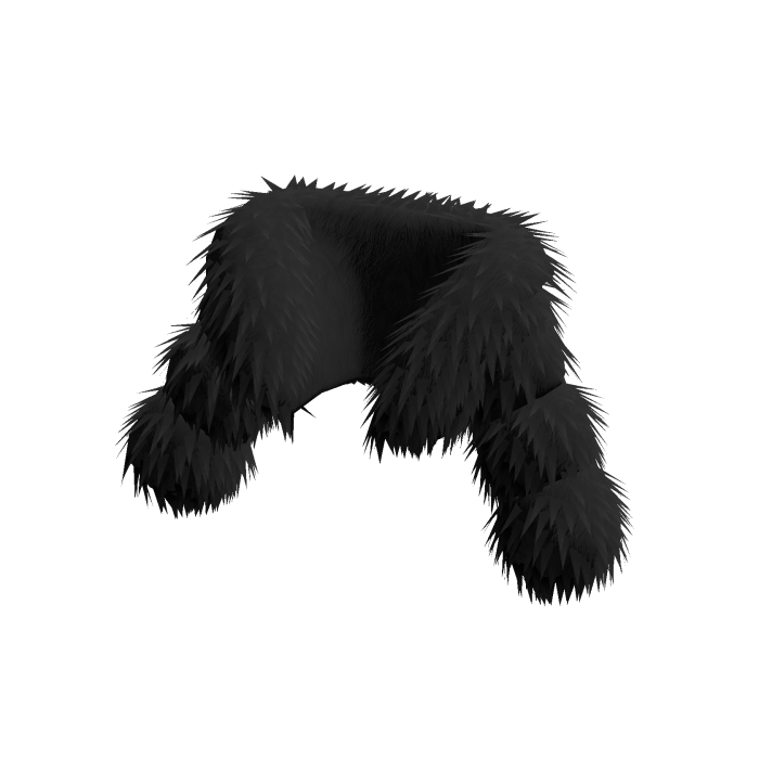 Luxury Fur Coat - BLACK