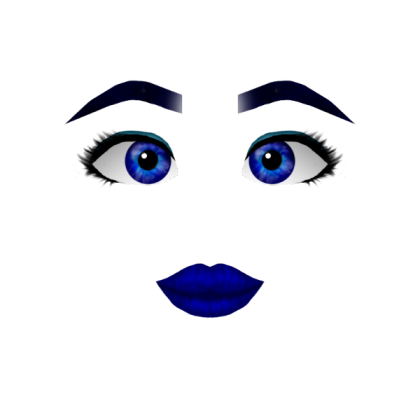 blue makeup Roblox decal