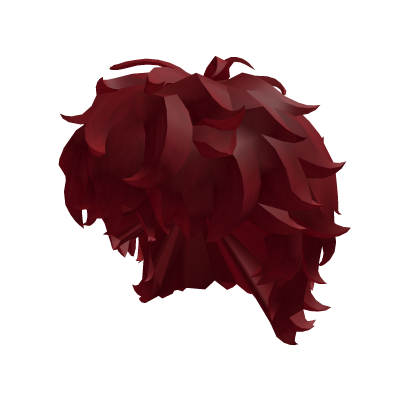 wolf cut messy red mullet y2k 2000s emo anime Roblox item