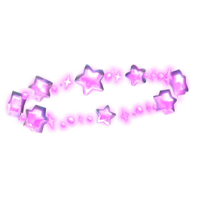 GLOWING Galaxy Pink Cutesy Pastel Stars Halo
