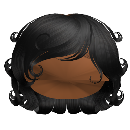 Black Fluffy Layered Bob Roblox NoFilter