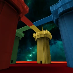 Red VS Blue VS Green VS Yellow icon