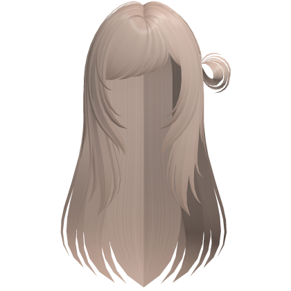 cute wispy shoujo girl bun (light brown) Roblox item