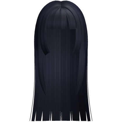 ♡ : long hime doll hair in dark blue
