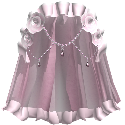 Pink Gothic Rose Dark Jewelry Veil Roblox item