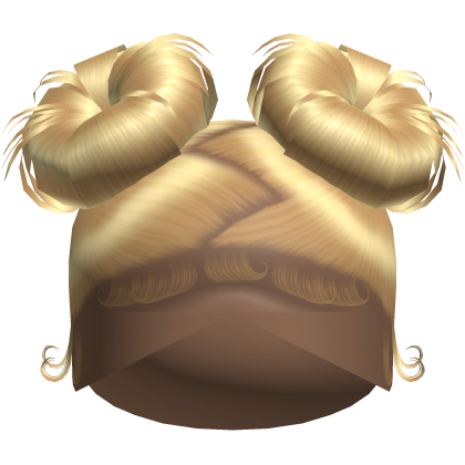 Doll Zig-Zag Part Double Buns (Blonde)