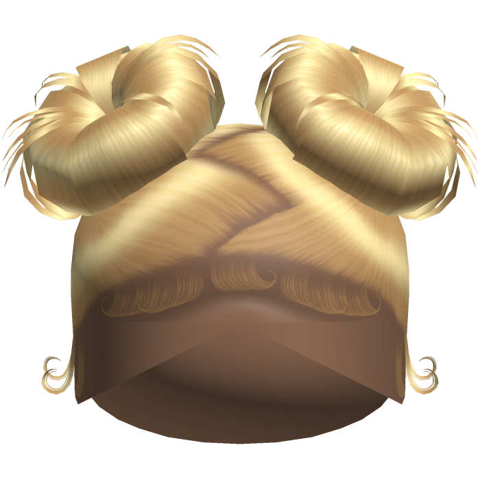 Doll Zig-Zag Part Double Buns (Blonde)