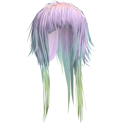 Messy Miscut Bangs (Pastel Rainbow)