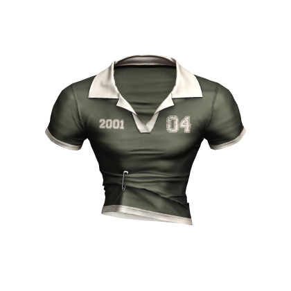 Pinned Collared Green Shirt